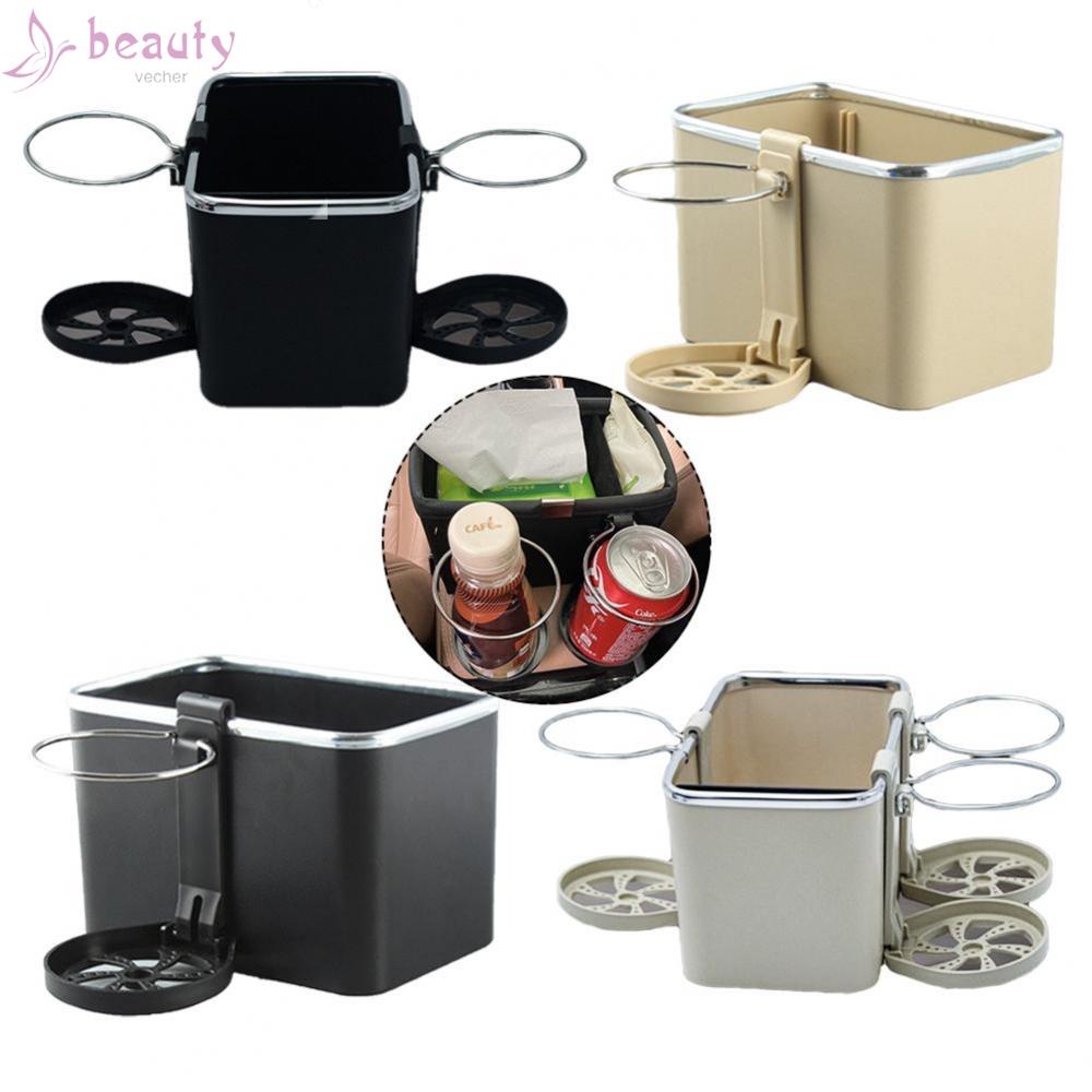 Khay Đựng Cốc Nước Gắn Tay Vịn Xe Hơi Có Thể Gấp Gọn Tiện Dụng