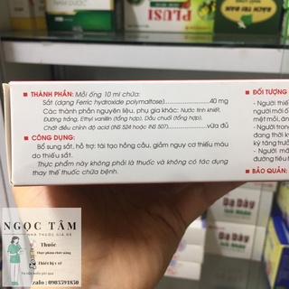 BỔ SUNG SẮT FERYTONIC TRAPHACO [Ảnh thật]