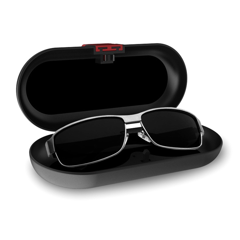 Giá Đỡ Mắt Kính Gắn Tấm Chống Nắng Trên Xe Hơi Bằng ABS Màu Trắng/Đen