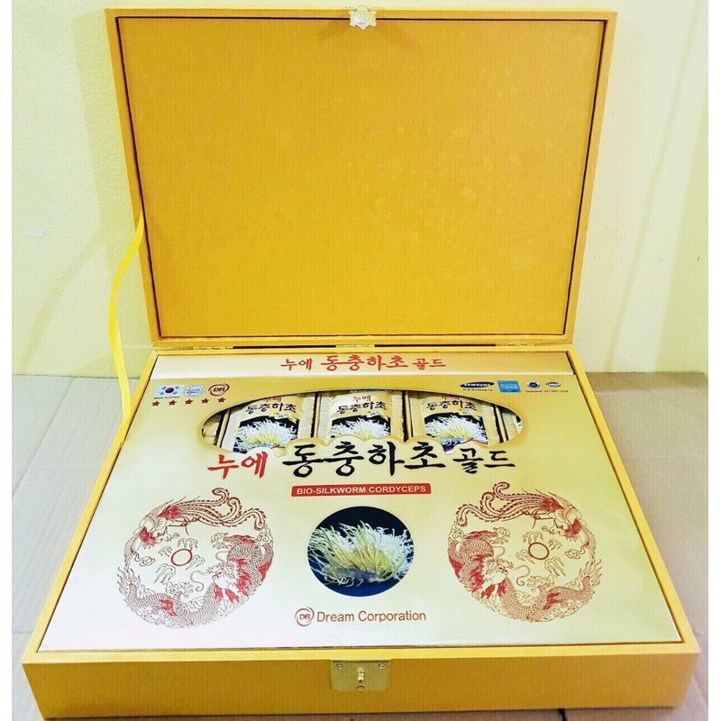 Đông Trùng Hạ Thảo Hộp Gỗ Vàng Hàn Quốc, Hộp 60 Gói *30ml | BigBuy360 - bigbuy360.vn