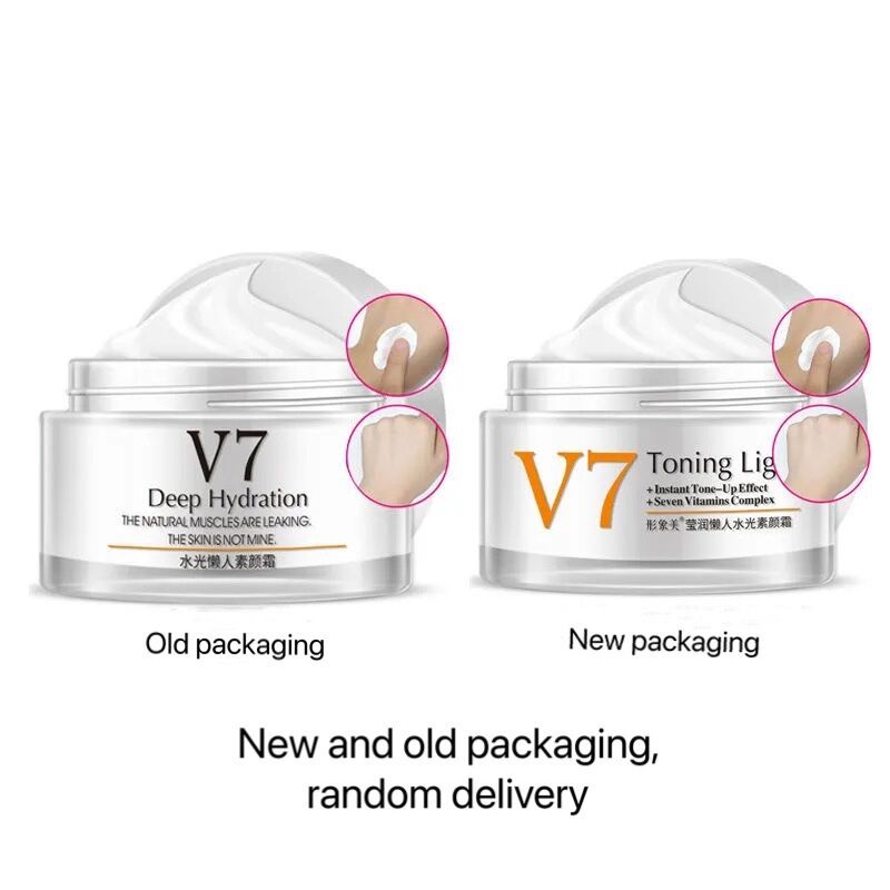 (Hàng Mới Về) Kem Nền Che Khuyết Điểm Dưỡng Ẩm Làm Sáng Tông Màu Da V7 Poquanya | BigBuy360 - bigbuy360.vn