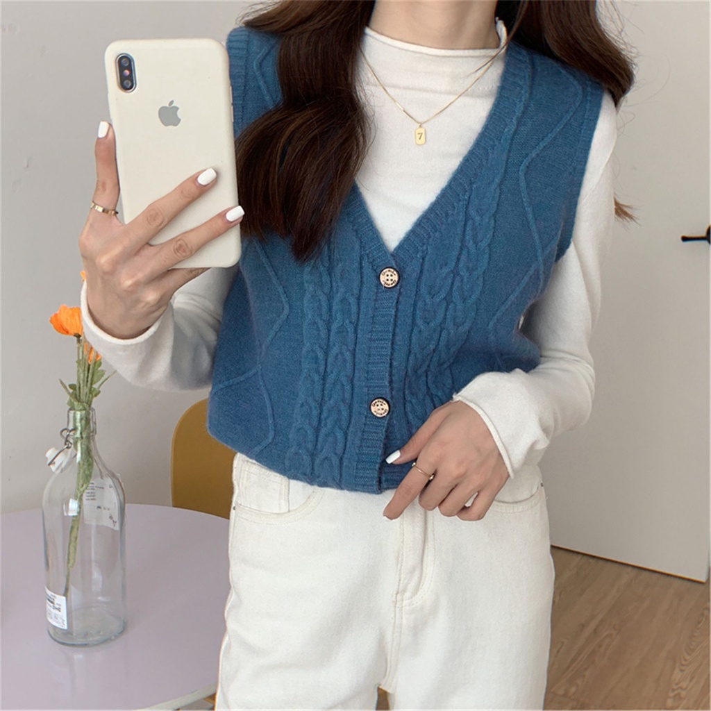 Áo Gile Len Nữ, Gile Len Mỏng Cổ Tim Chất Đẹp Đệt Kim Gl03