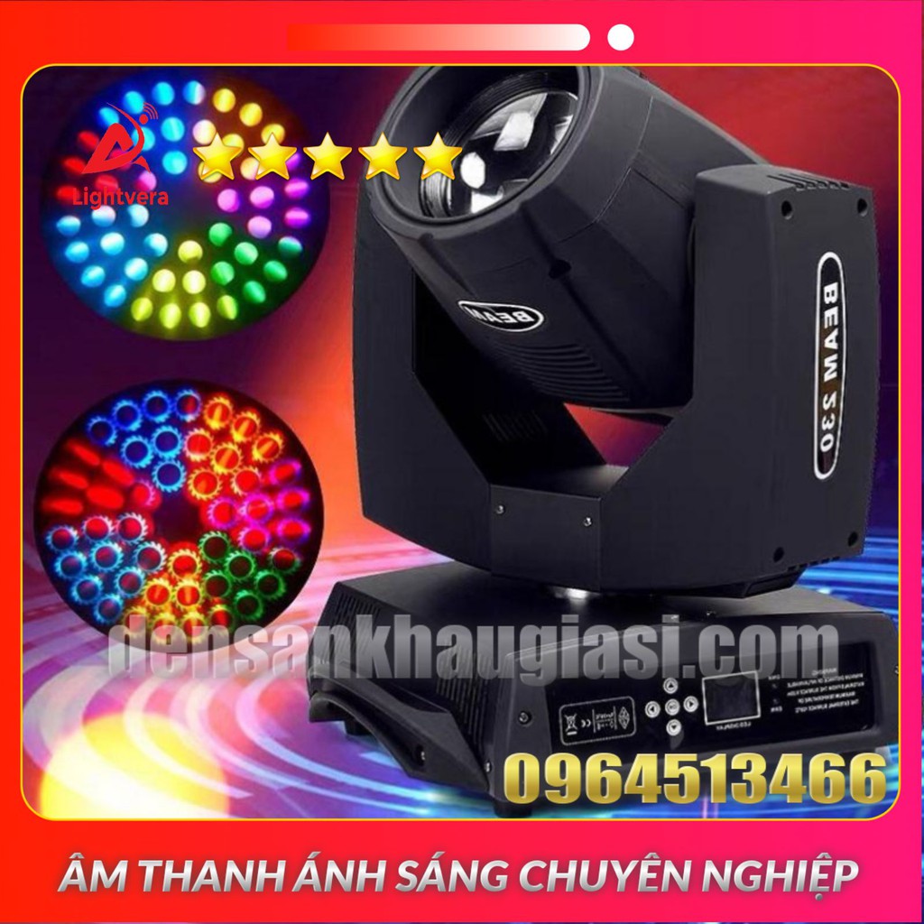 Đèn Moving Head Beam 230 Logo 3D Dành Cho Sân Khấu Chuyên Nghiệp Đèn Sân Khấu Lightvera