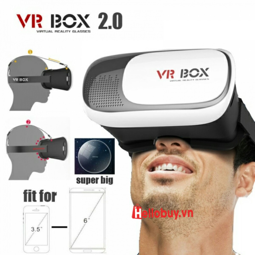  Kính thức tế ảo VR Box Version 2  Jhàng chính hãng