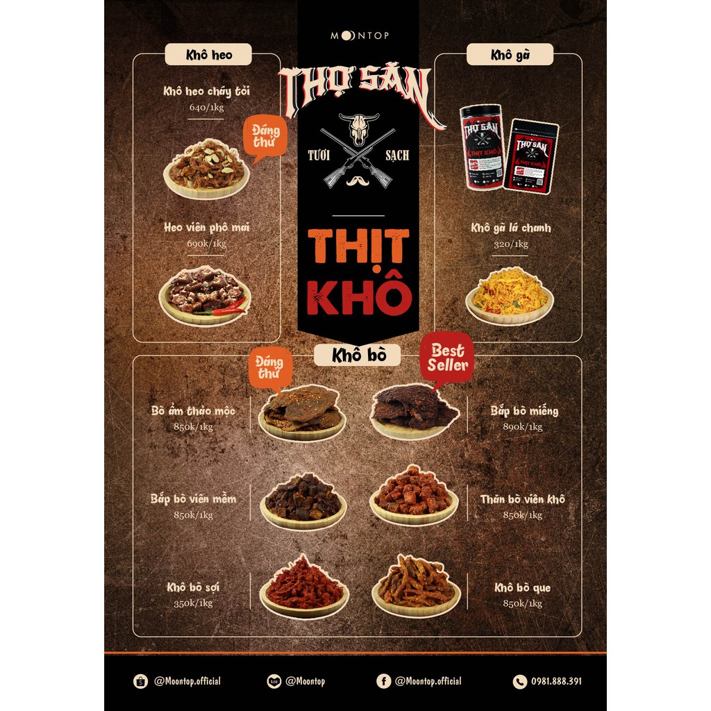 BẮP BÒ MIẾNG THỢ SĂN - Hàng cao cấp loại 1 - Thịt khô homemade Moontop - Chất từng miếng thịt | BigBuy360 - bigbuy360.vn