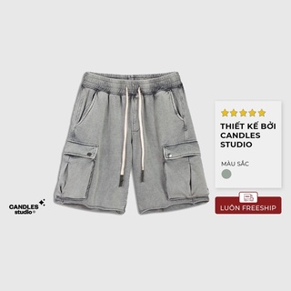 Quần short cargo nam loang màu Candles Studio