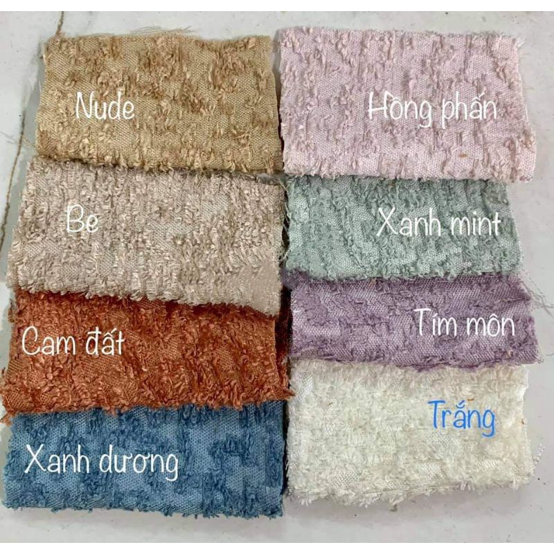 Vải tweed nhung