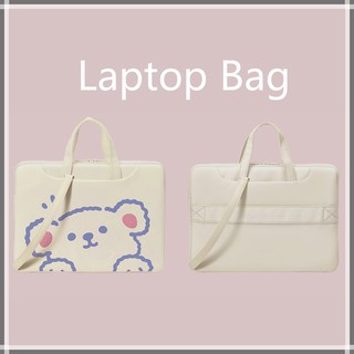 Túi Đựng Laptop Họa Tiết Gấu Dễ Thương Phong Cách Hàn Quốc