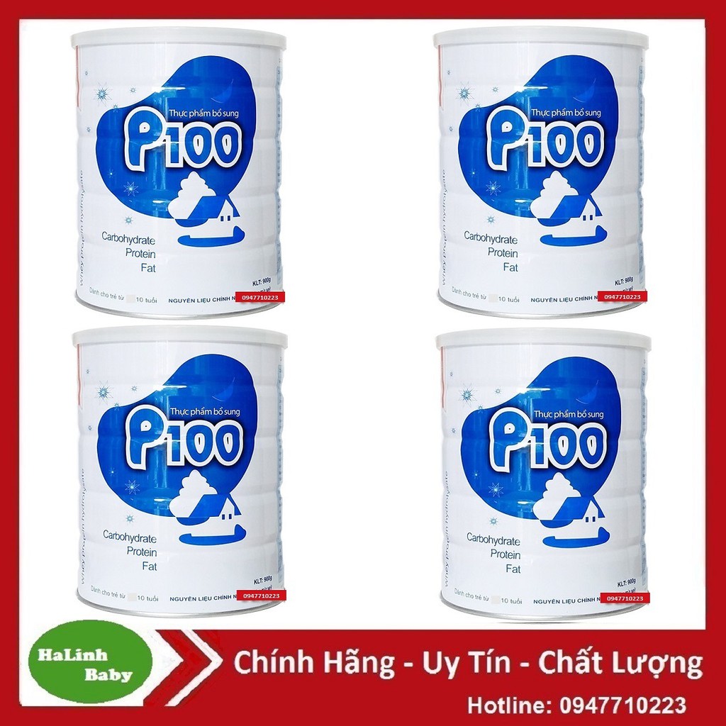 Combo 4 lon Sữa P100 900g [Date 2023]