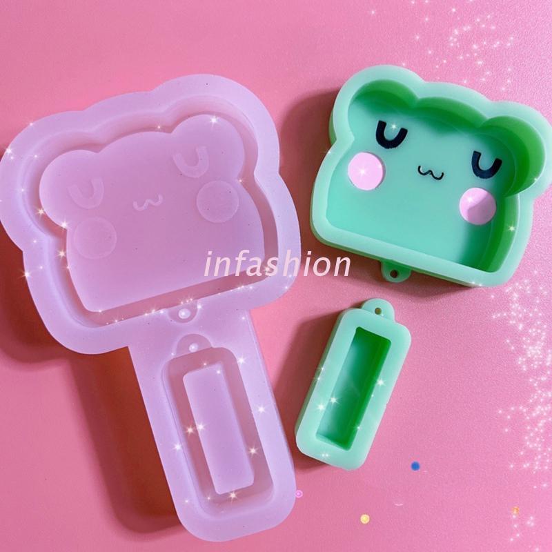 Khuôn Silicone Làm Chuông Gió Resin Epoxy Hình Thú/Gấu/Gấu DIY Treo Tường