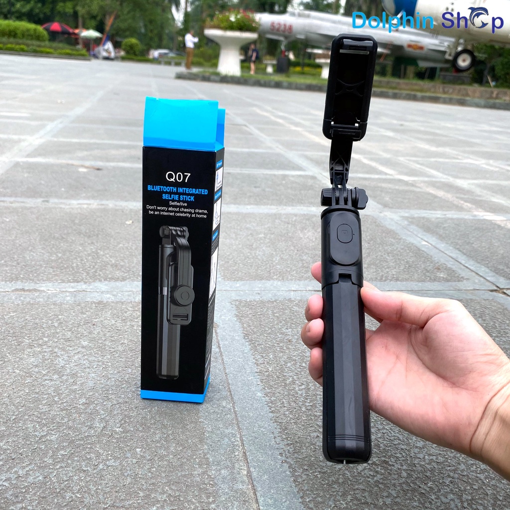 Gậy Tự Sướng Q07 Kiêm Tripod Chụp Ảnh, Quay Video Từ Xa Qua Nút Remote Bluetooth