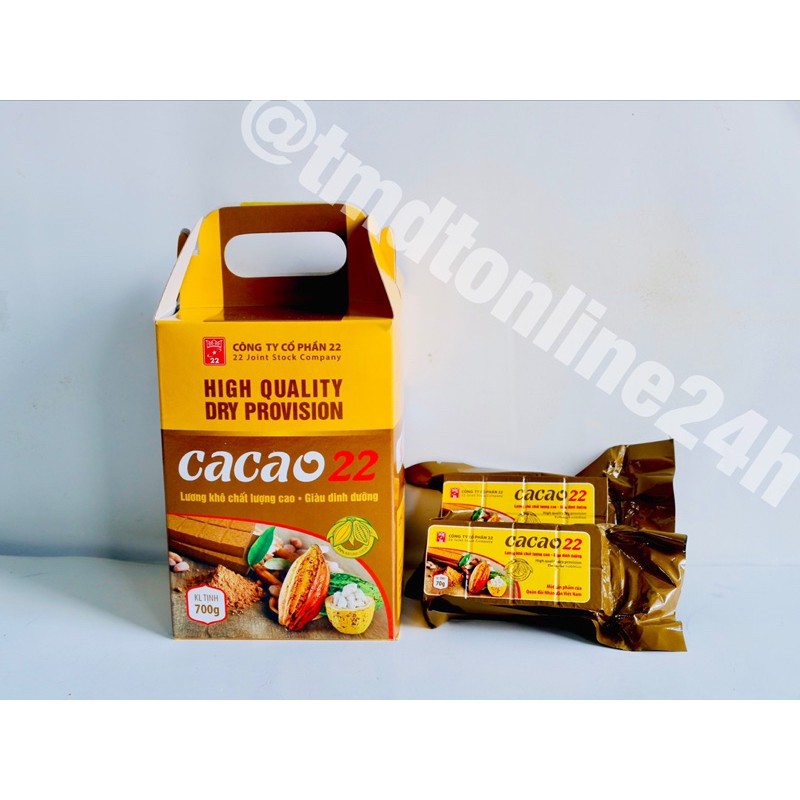 LƯƠNG KHÔ CACAO - CÔNG TY 22 - 700G/HỘP