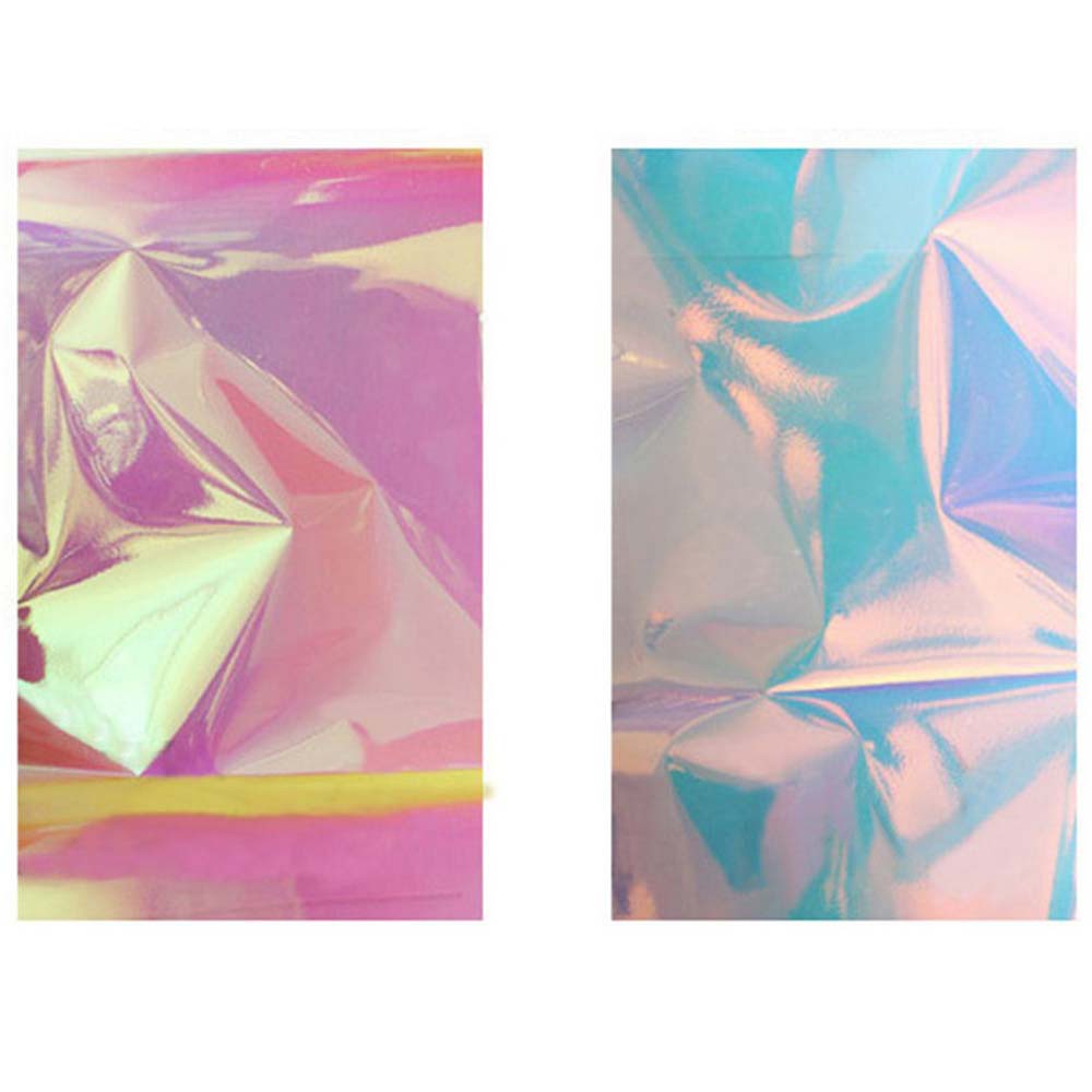 [Hàng mới về] Nhãn dán trang trí móng tay nghệ thuật bằng giấy kiếng màu laser lấp lánh 5 màu tùy chọn