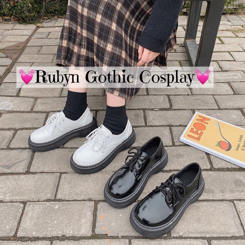 [NEW] 💓 Giày Oxford Vintage đế dày retro ( Trắng và Đen ) Size 35 - 40