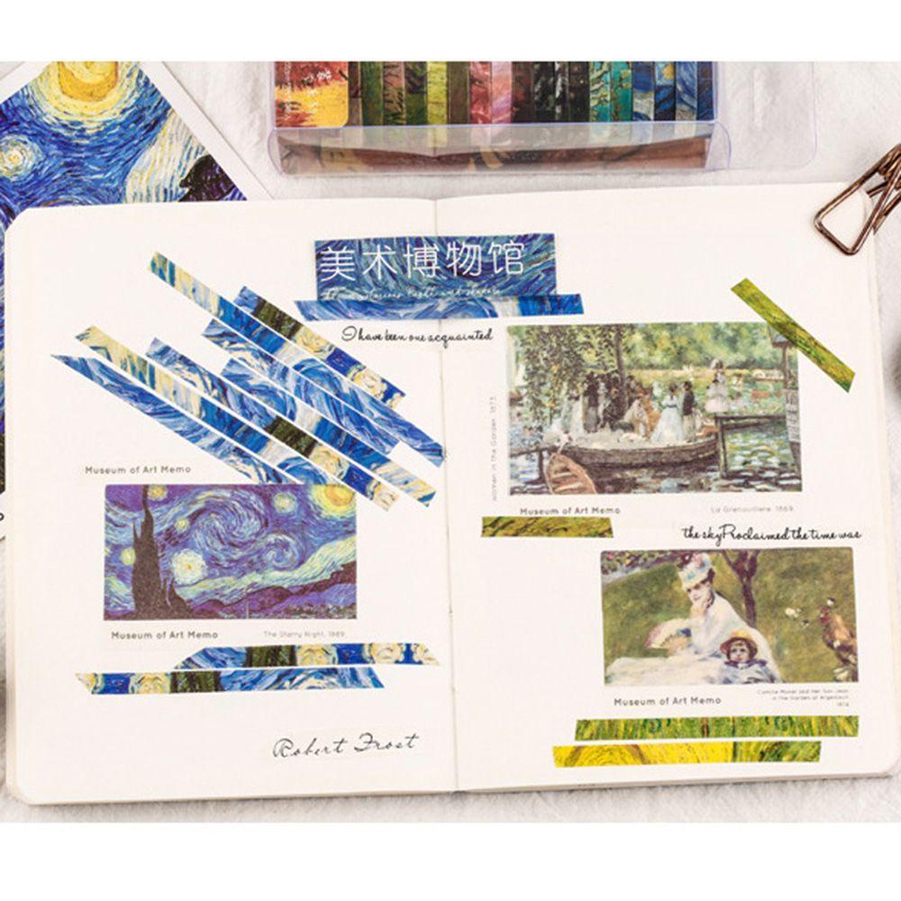 PISTA Set 20 Cuộn Băng Dính Trang Trí Sổ Tay / Nhật Ký DIY