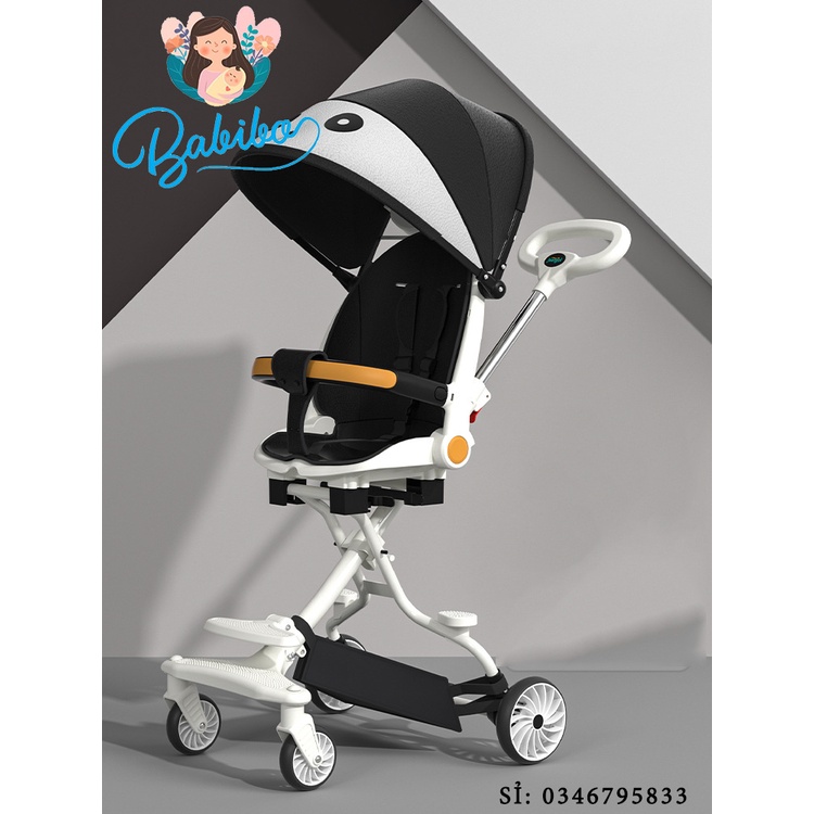 Xe Đẩy 2 Chiều Cho Bé M9, đảo chiều, gấp gọn