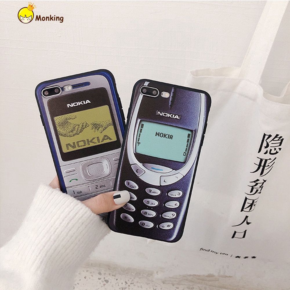 Ốp lưng hình điện thoại Nokia cổ điển cho điện thoại IPhone 6 6sPlus 7 7 Plus X XR Xs Max