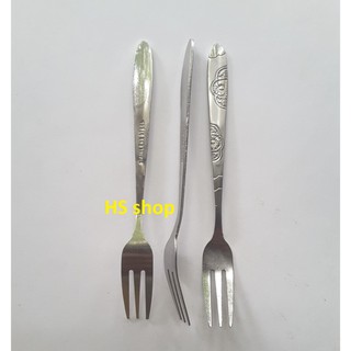 (Bán sỉ) Dĩa inox ( Nĩa inox) cao cấp dài 13cm - Bền, đẹp, cứng cáp, lịch sự - NPP HS shop