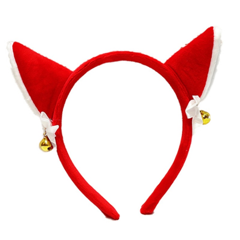 Flgo Băng Đô Tai Cáo Dễ Thương Có Chuông Trang Trí Rửa Mặt / Tắm Cho Nữ