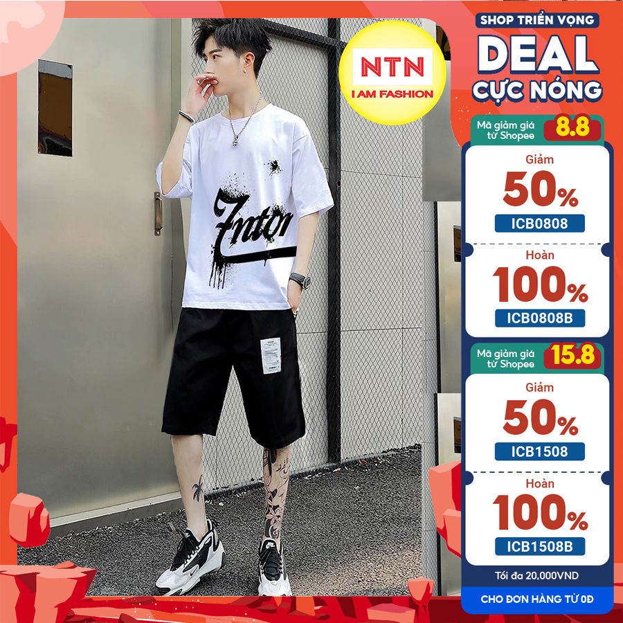 Bộ thể thao nam mùa hè trẻ trung năng động- A5678 -phong cách Hàn Quốc
