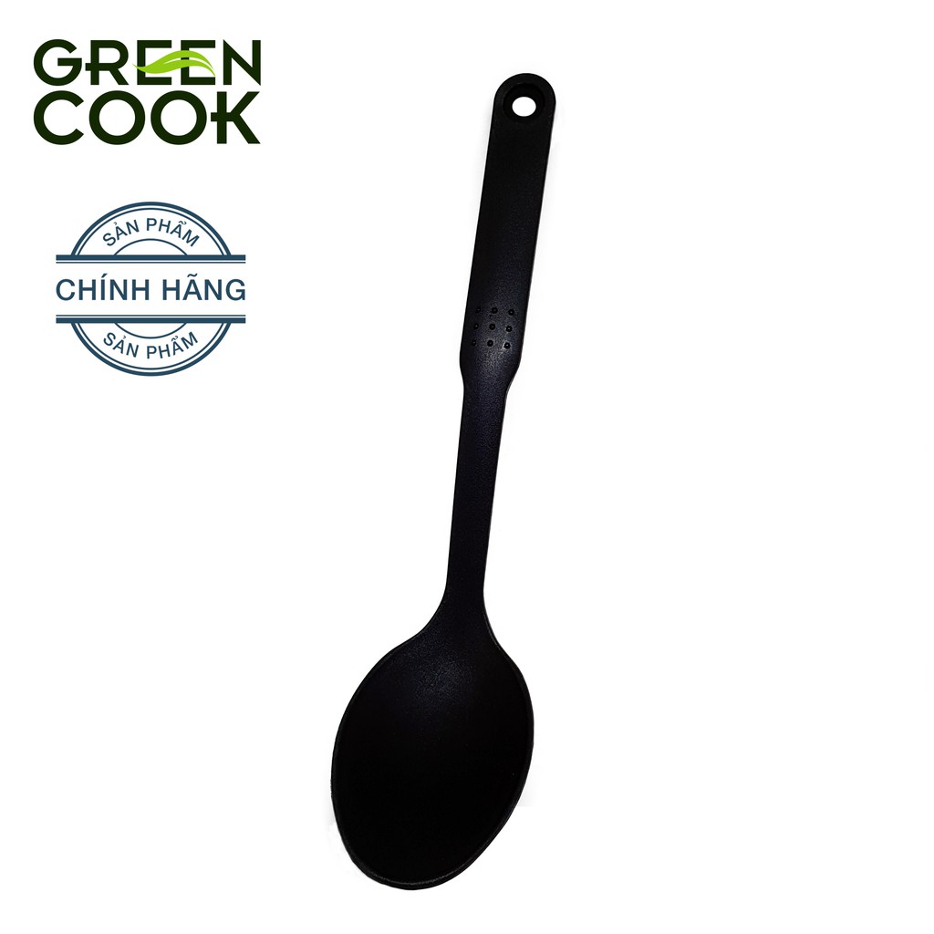 Bộ 6 món vá sạn nhựa nấu ăn Green Cook chất liệu PA66 an toàn sức khỏe