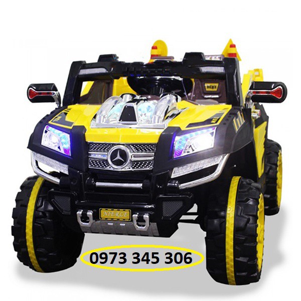 Ô tô xe điện trẻ em BABY-KID Siêu địa hình MERCEDES NEL-803 ắc qui lớn 12v/7ah 4 động cơ 2 chỗ rộng