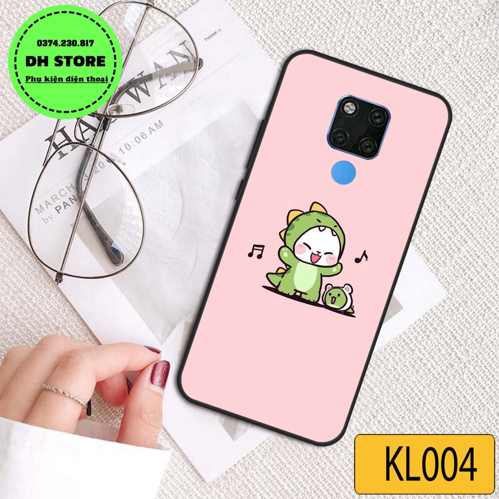 Ốp lưng điện thoại Huawei Mate 20 - Mate 20 pro in hình khủng long đáng yêu.
