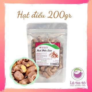 HẠT ĐIỀU RANG MUỐI 200GR NGON NGUYÊN LỤA - LÁ TÍA TÔ