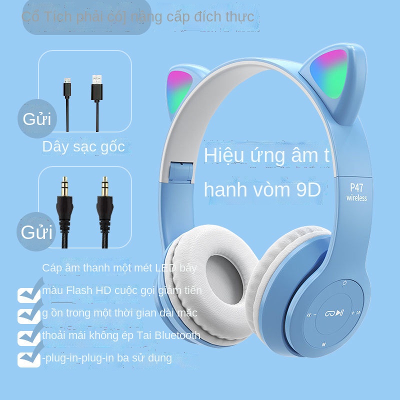 ✐Tai nghe bluetooth-Âm thanh vòm trầm-chống ồn âm-Nghe Nhạc/thể thao​-Thích hợp cho hệ thống Android / IOS