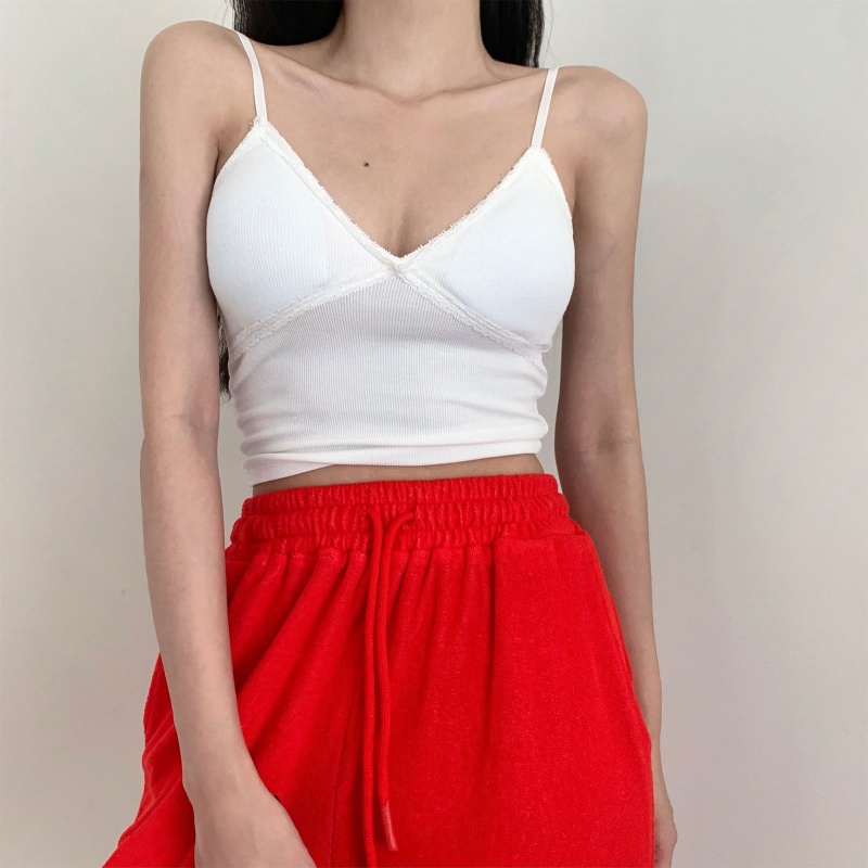 Brroa Áo Lót Croptop Thể Thao Có Đệm Ngực Co Giãn Gợi Cảm Mùa Hè Cho Nữ