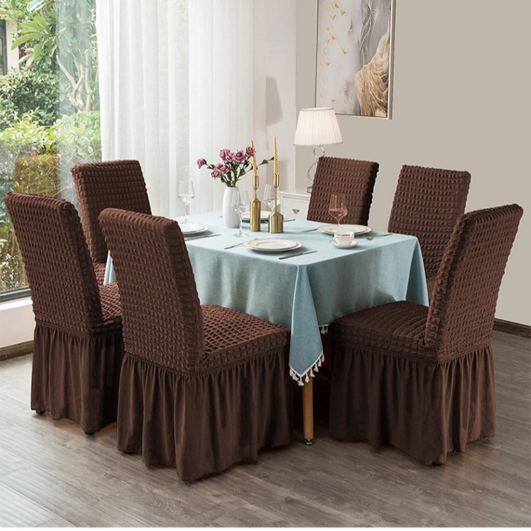 Vỏ Bọc Ghế Ngồi Bàn Ăn Chất Liệu Dày Dặn Co Giãn Chống Bụi Tiện Dụng Cho Gia Đình/ Khách Sạn