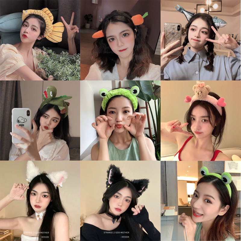 [ Mã 11FASHIONSALE1 giảm 10K đơn 50K ] Băng Đô Cài Tóc Hình Chú Ếch Ngộ Nghĩnh Đáng Yêu Cho Nữ
