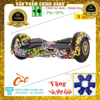 Xe điện tự cân bằng - Xe điện 2 bánh, bánh xe cỡ lớn 8 inch, Bluetooth - Nhạc, Pin lên tới 50.00mah