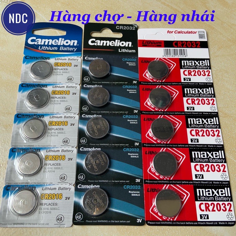 [CHÍNH HÃNG] Pin 3V Lithium Camelion CR2450, CR2430, CR2032, CR2025, CR1632, CR1620, CR1220