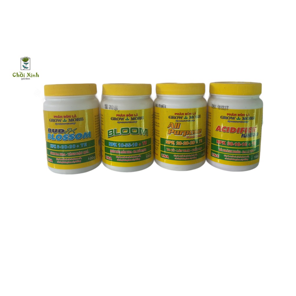 Phân bón lá NPK GROW MORE ( hủ 100gr )