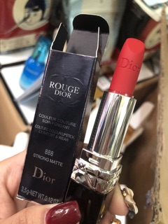 Son Dior Rouge màu 888 Đỏ Cam - Auth