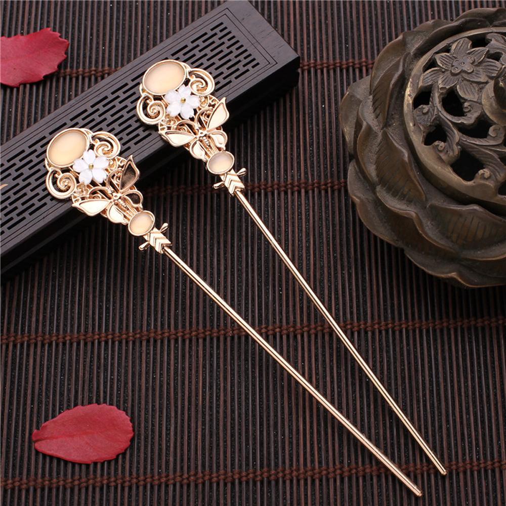 FORBETTER Trâm Cài Tóc Hình Hoa Phong Cách Trung Quốc Cổ Điển Cho Cô Dâu