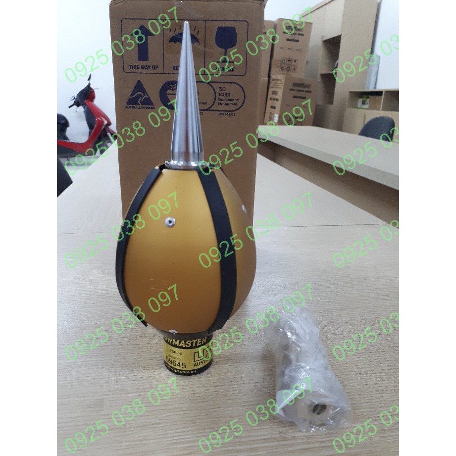 Kim thu sét ESE-15 LPI Úc, kim chống sét, kim thu lôi, côt thu sét bán kính bảo vệ 51m  Stormaster