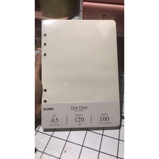 Ruột sổ còng tiện lợi Dot Grid A5 MS997 ruột chấm tròn - 100 tờ dày dặn 