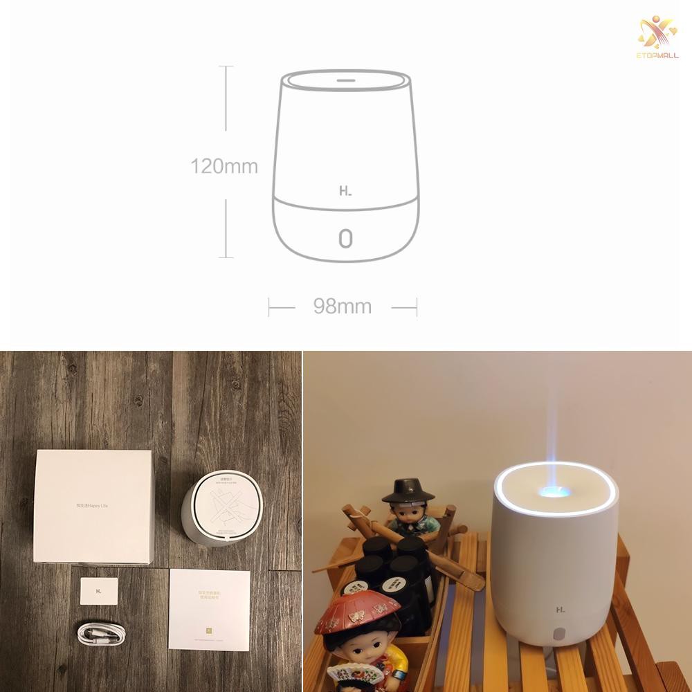 E&amp;T Xiaomi HL Mini Air Aromatherapy Diffuser Portable USB Humidifier Quiet Aroma Mist Maker with Nig