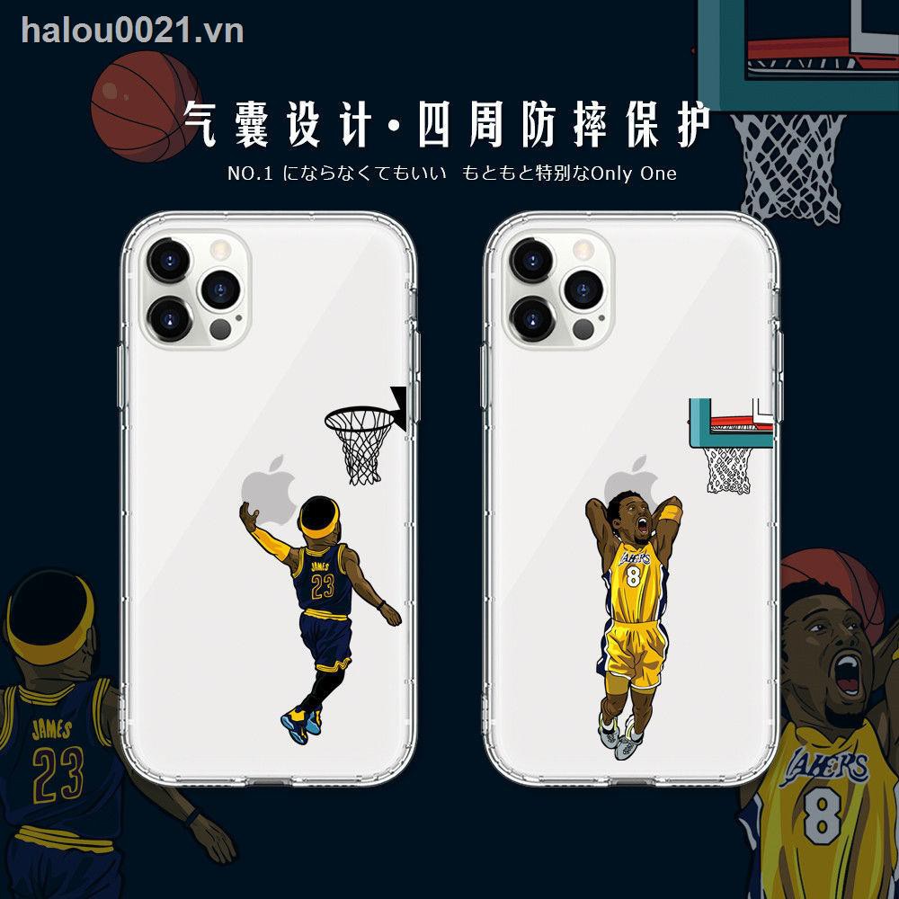 ▨™[On stock] IPhone case Creative basketball player iPhone11 mobile phone case 12pro max Apple XS MAX soft case 7/8Plus all-inclusive XR