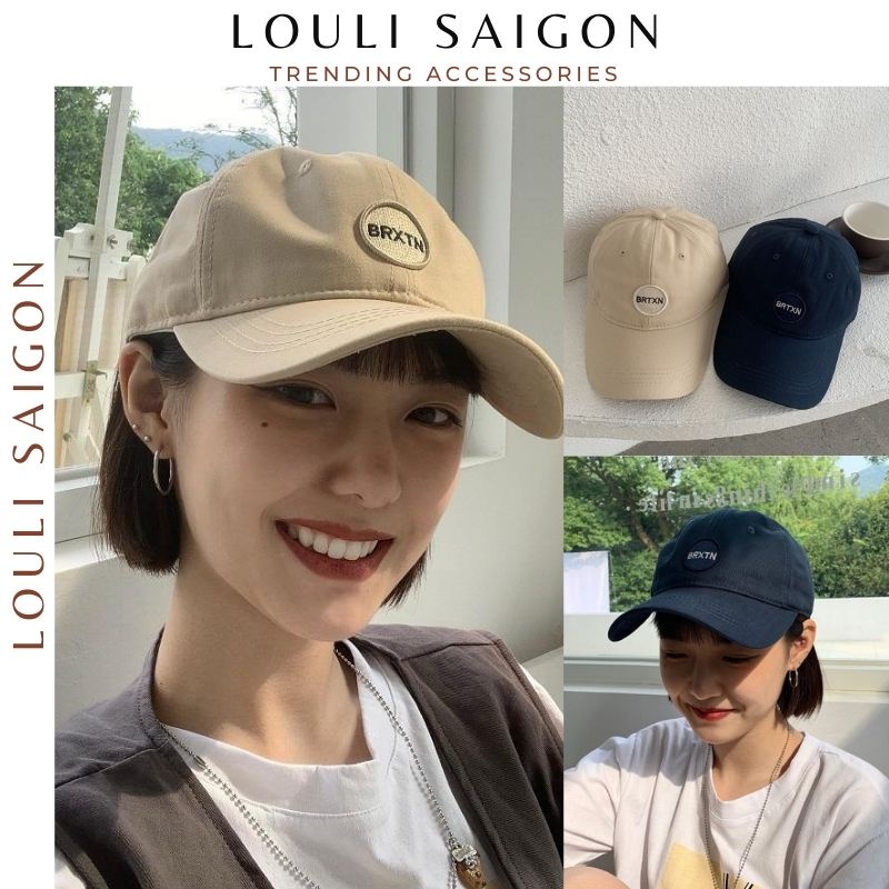 Mũ lưỡi trai nữ thêu chữ thời trang BRTXN, nón lưỡi trai Unisex Hàn Quốc cao cấp