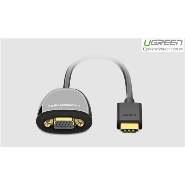 Cáp chuyển đổi HDMI to VGA ( không Audio )chính hãng Ugreen 40253 cao cấp