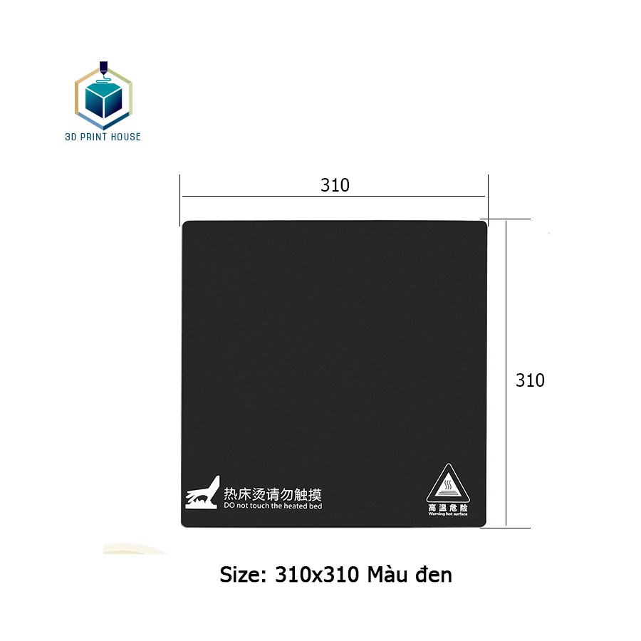 Tấm Dán Bàn Nhiệt 310x310 Cho Máy In 3D