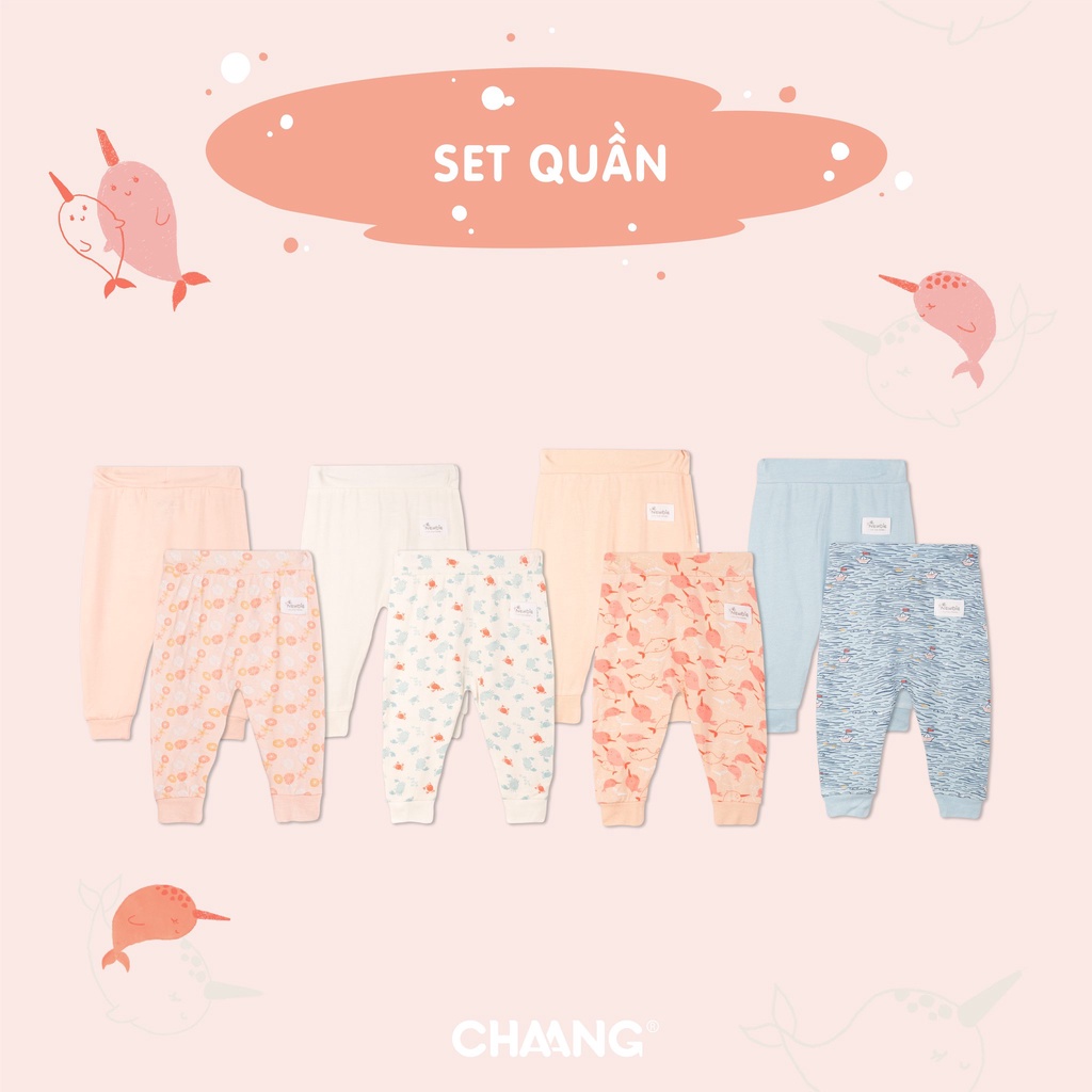 Chaang Set quần dài sơ sinh SS2022D03