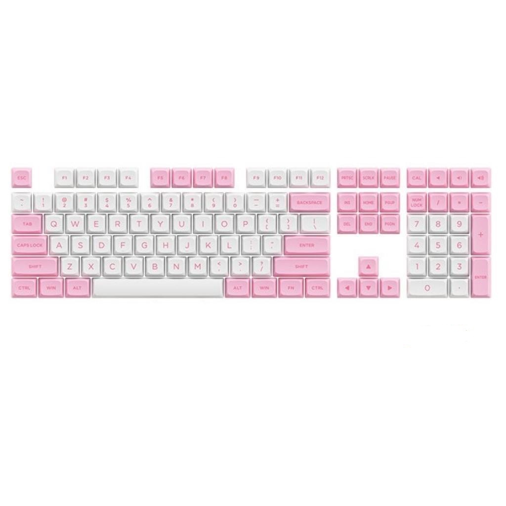 Bộ nút bàn phím cơ AKKO Keycap ASA Low Profile Black Pink / Carbon Retro / Prunnus