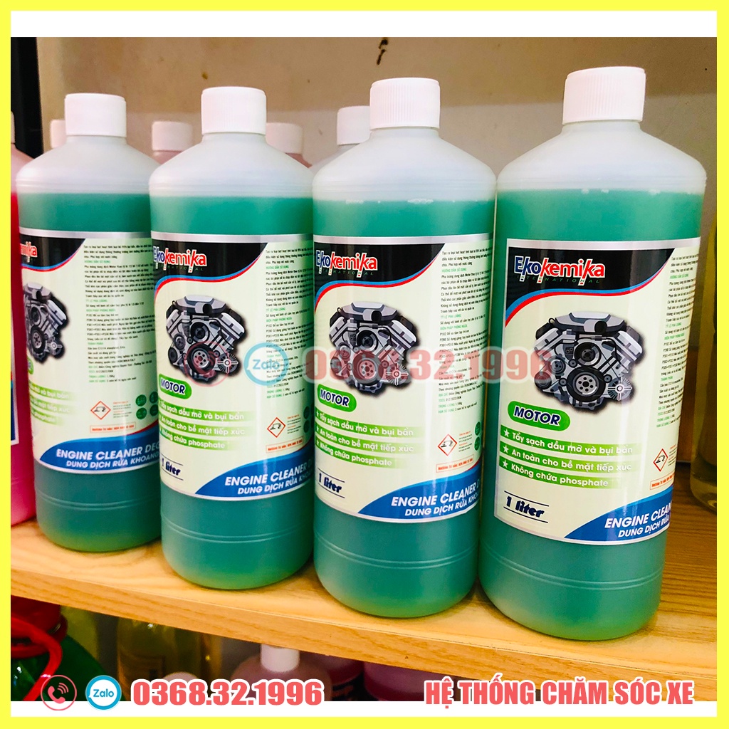 Dung Dịch Rửa Khoang Động Cơ - Hóa Chất Rửa Khoang Động Cơ Ô Tô - Xe Máy Motor Ekokemika 1L(hàng chính hãng)