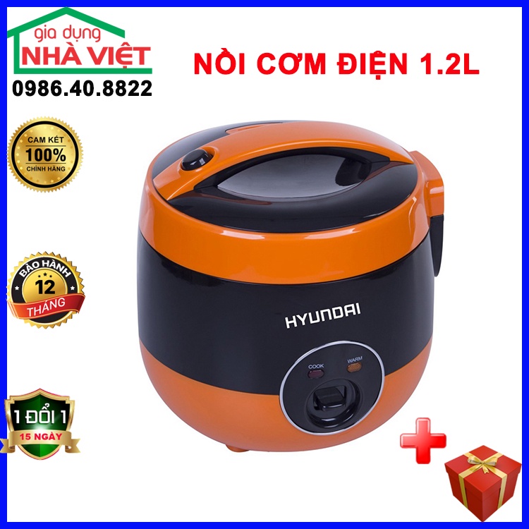 Nồi Cơm Điện, Nồi Cơm Cơ Hyundai HDE 2000W Dung Tích 1.2L bảo hành chính hãng 12 tháng lỗi đổi mới trong 7 ngày