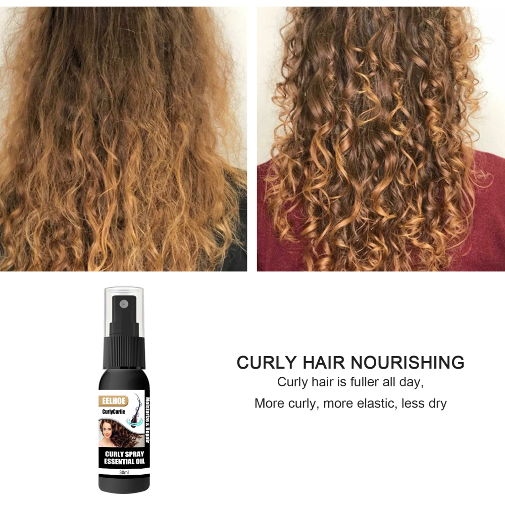 nước hoa vùng kín Straight Curly Hair Serum Leave-in Conditioner Elastin Repairing Frizzy Conditioner