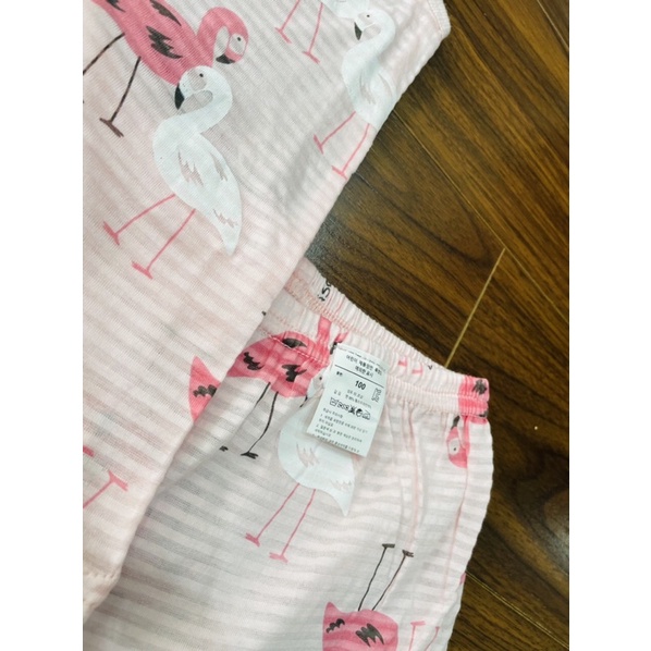 Bộ sát nách ba lỗ cotton oganic xuất hàn cho bé trai bé gái